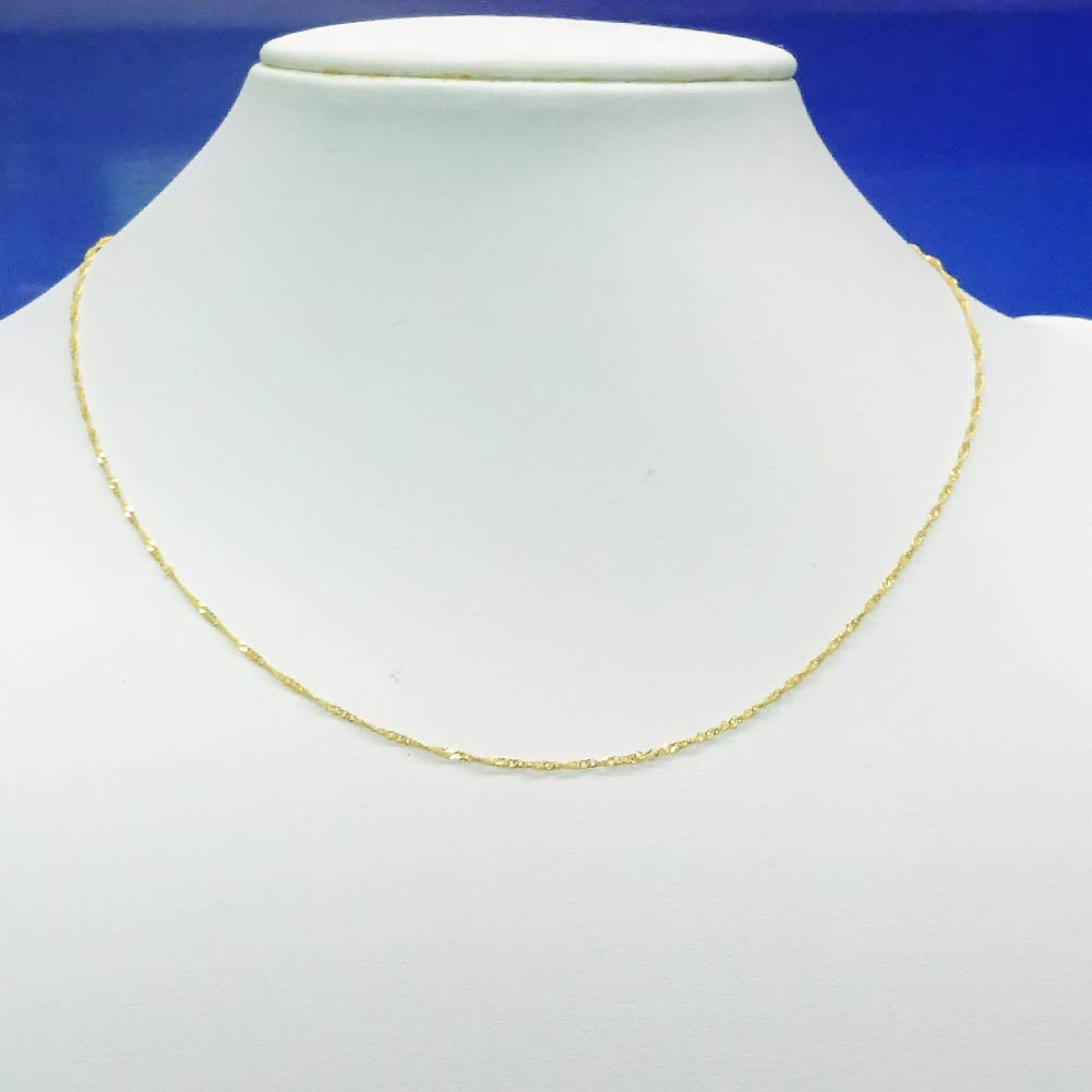 And Me Jewelry Pure Gold Screw 42cm Quality Guaranteed Mint Certification Mark [You Box] Necklace/Chain 1.35g [Gift Wrapped]