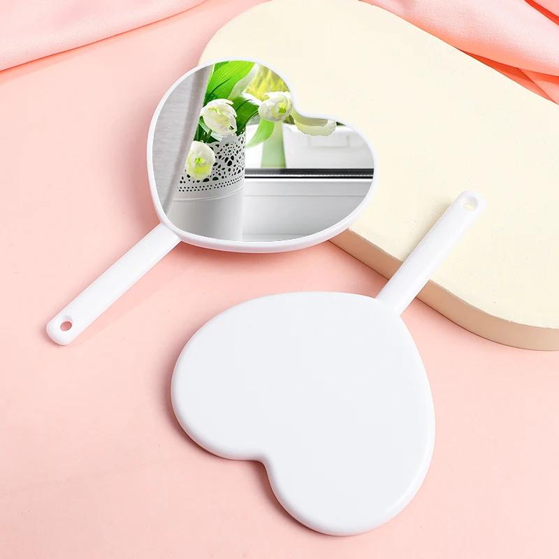 

Love makeup mirror 4 color options Handheld makeup mirror New Makeup Mirrors Sweet Girl Style Suitable for carrying around