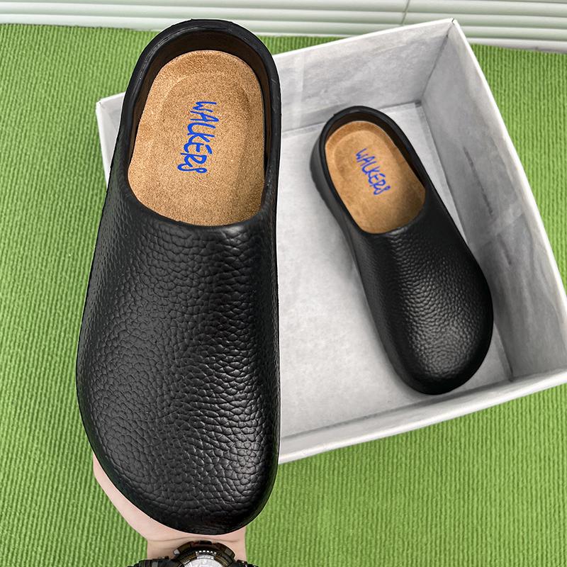 Men's and Women's Summer Breathable, Waterproof, Non-Slip Kitchen Shoes, Slip-On Beach Shoes, Toe-Toe Sandals and Slippers