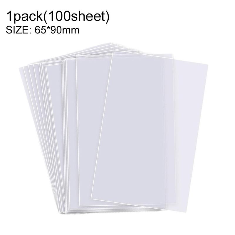 1pack(100sheets) Transparent Playing Card Cover Clear Protector Sleeve Holder for Board Game ID Folder Photo Pouch Kit TMZ