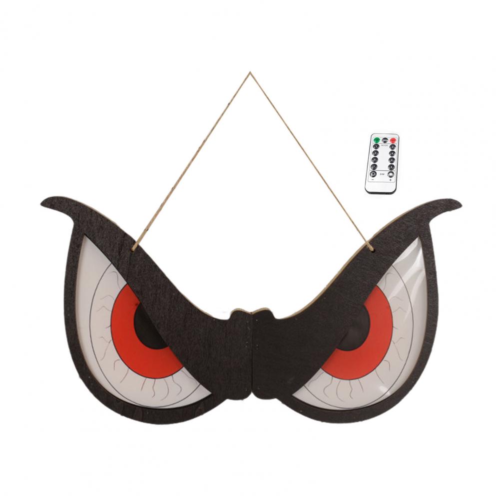 

Ghost Eye Lamp for Halloween Spooky Halloween Eye Light Decorations Glowing Wooden Led Eyes for Bush Yard Home Wall Decoration