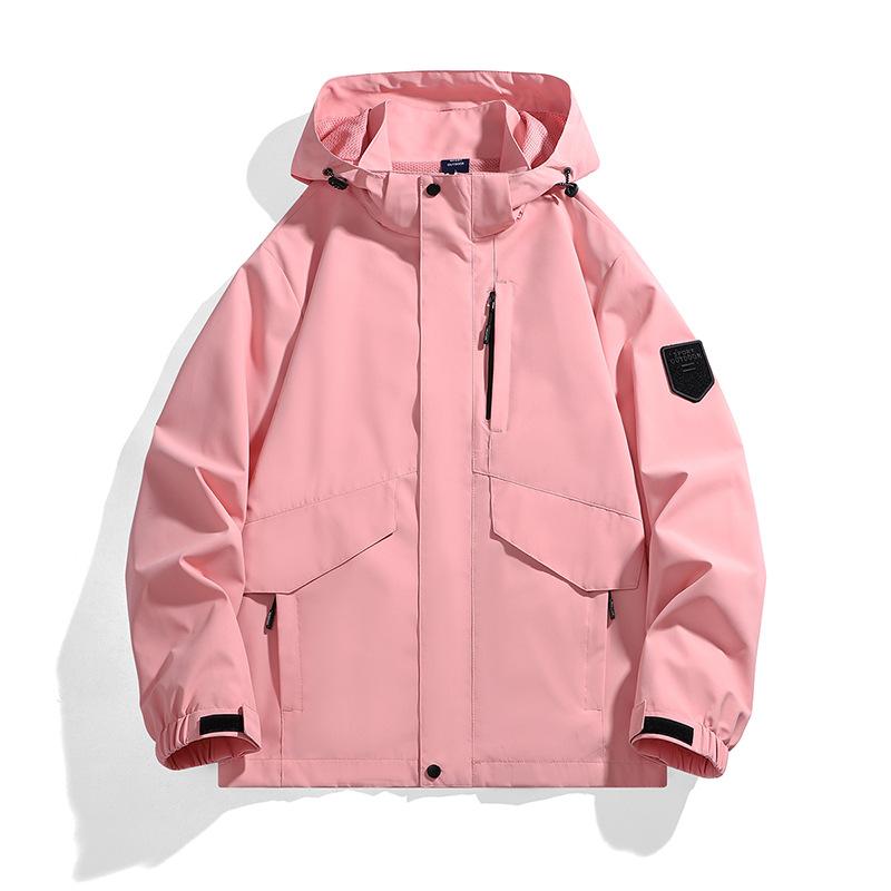 Neue Herren-Paarjacke mit Kapuze, wasserdicht, winddicht, Teenager