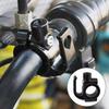 2-in-1 Universal Helmet Hook Motorcycle Bike Mirror Base Mount Anti-lost Helmet Lock Holder Saving Hook for Electric Scooter