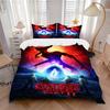 Stranger Things Upside Down Adventure Print 3Pcs Bedding Setduvet Cover With 2 Bedropillowcase Home Birthday Gift