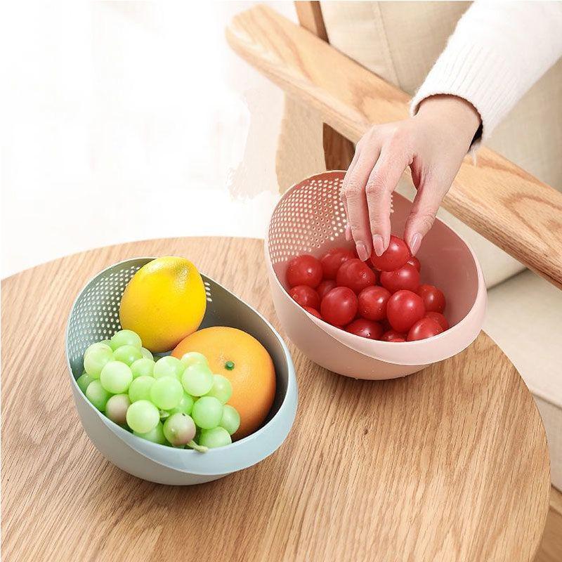 Fine Perforated Vegetable Basket Kitchen Rice Washing Basin Household Food Grade Plastic Drain Basket