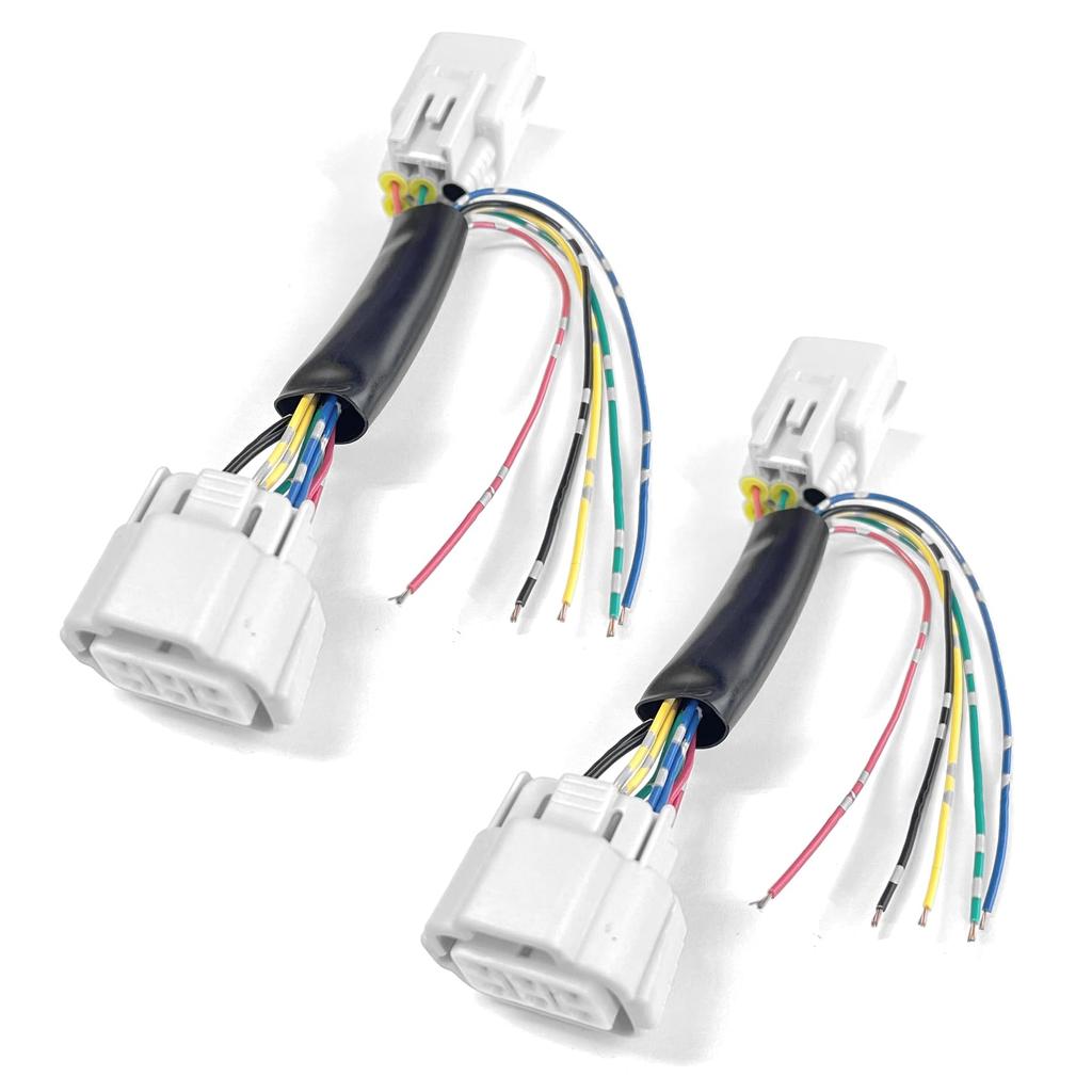 CGP LED Reflector Taillights with Power Outlet and Coupler Harness, Set of 2, for 80 Series Noah, Voxy, and Esquire (TN-642-SET2)
