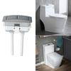 Valvola di scarico per WC Pulsante a doppio scarico per serbatoio Valvola salvaspazio per WC Rettangolare Pulsante interruttore di scarico Accessori per bagno