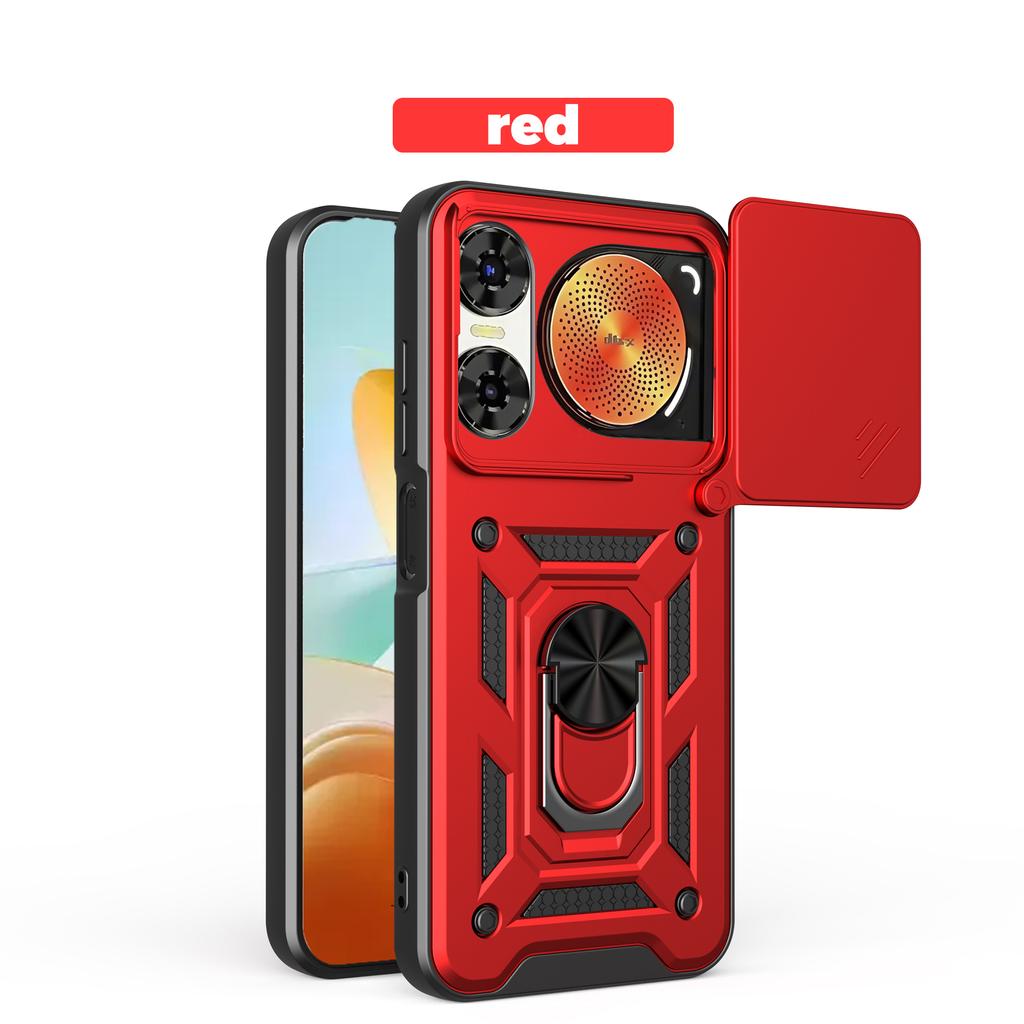 For ZTE nubia Music Case ZTE nubia Music Cover nubia Music Magnetic Ring Holder Armor Phone Case Slide Camera Protect Back Cover