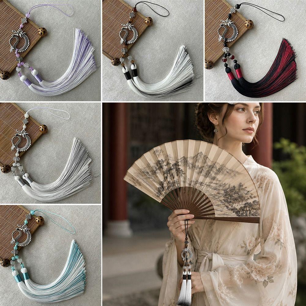 Drop Style Ancient Fan Pendant DIY Tassel Ornament Flute Pendant New Hanging Ornament