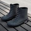 Rain Shoes Short Tube Waterproof Water Shoes Non-slip and Warm Men's Rain Boots Women's Kitchen Velvet Wear-resistant New Rubber Shoes Water Boots