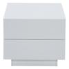 Coffee Table, Modern Extendable, Creative Sofa Table Coffee Table 4 Drawers Hidden Storage Compartment, Center Table Living Room Office, White
