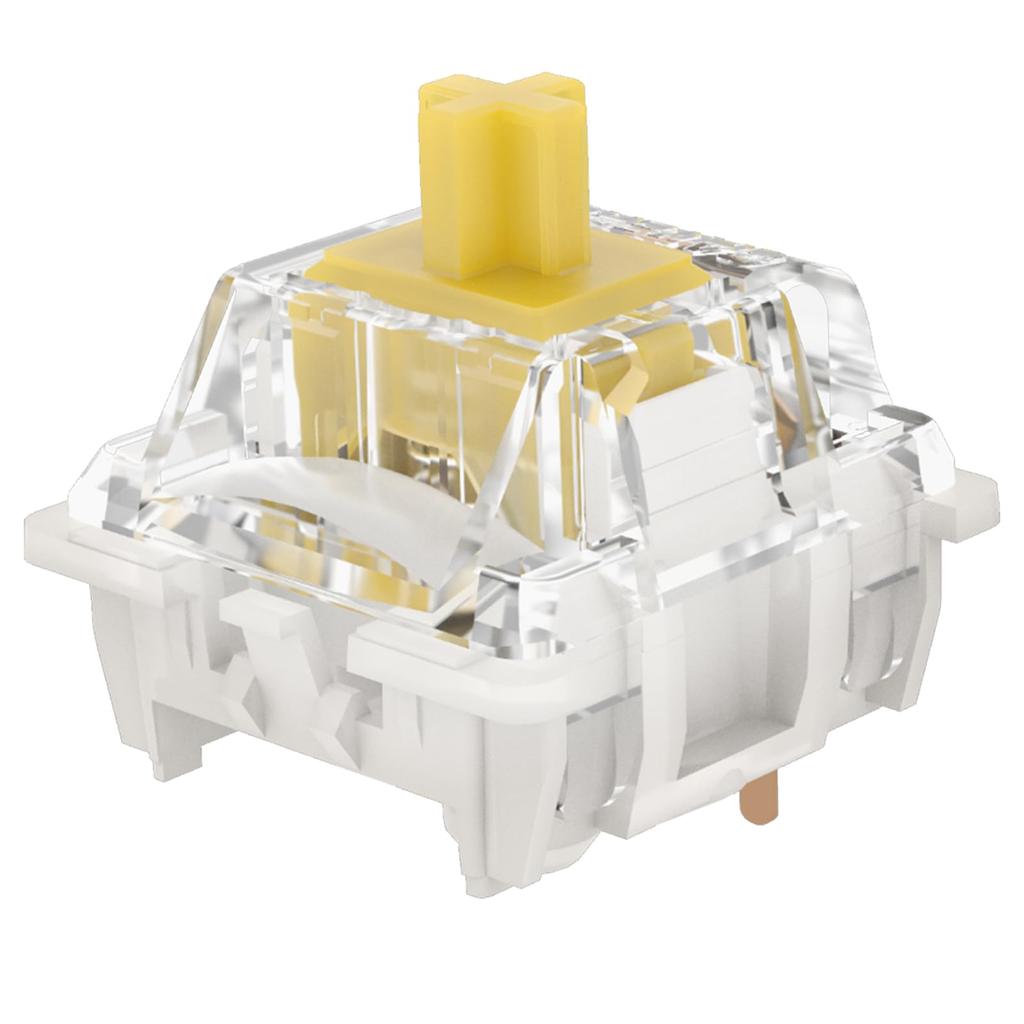 Gateron G Yellow Pro 3 Pin Switch RGB MX Mechanical Keyboard Pieces Pro 3.0 Pre-lubricated Yellow-Red-Brown (90 3.0 Yellow)