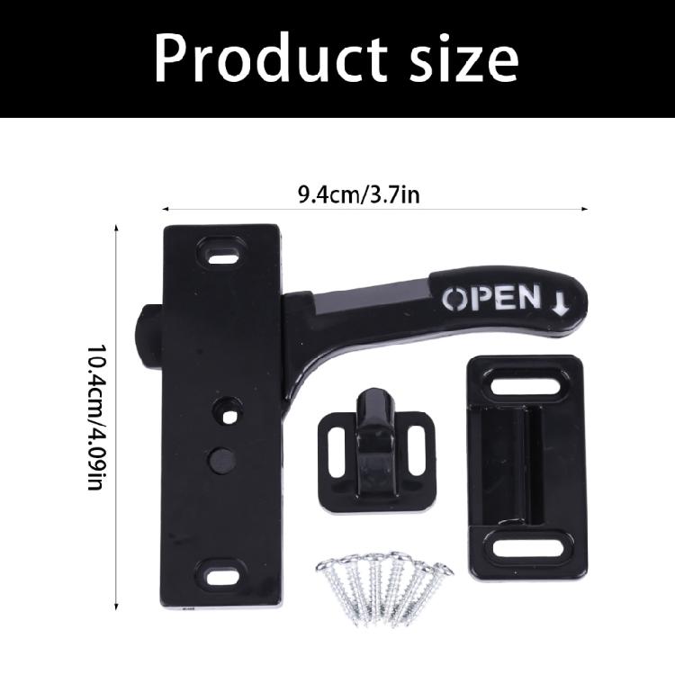 Travel Trailer Entry Handle Replacement Set for Screen Door Use with Right Side Hardware and 6 Mounting Screws Included Pack Support