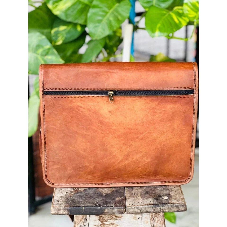 Handmade MagicLeather Laptop Men's Briefcase Satchel Messenger Bag Rare
