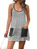 Women's Tennis Dress Athletic Mini Romper with Built In Shorts Summer Vacation Outfit