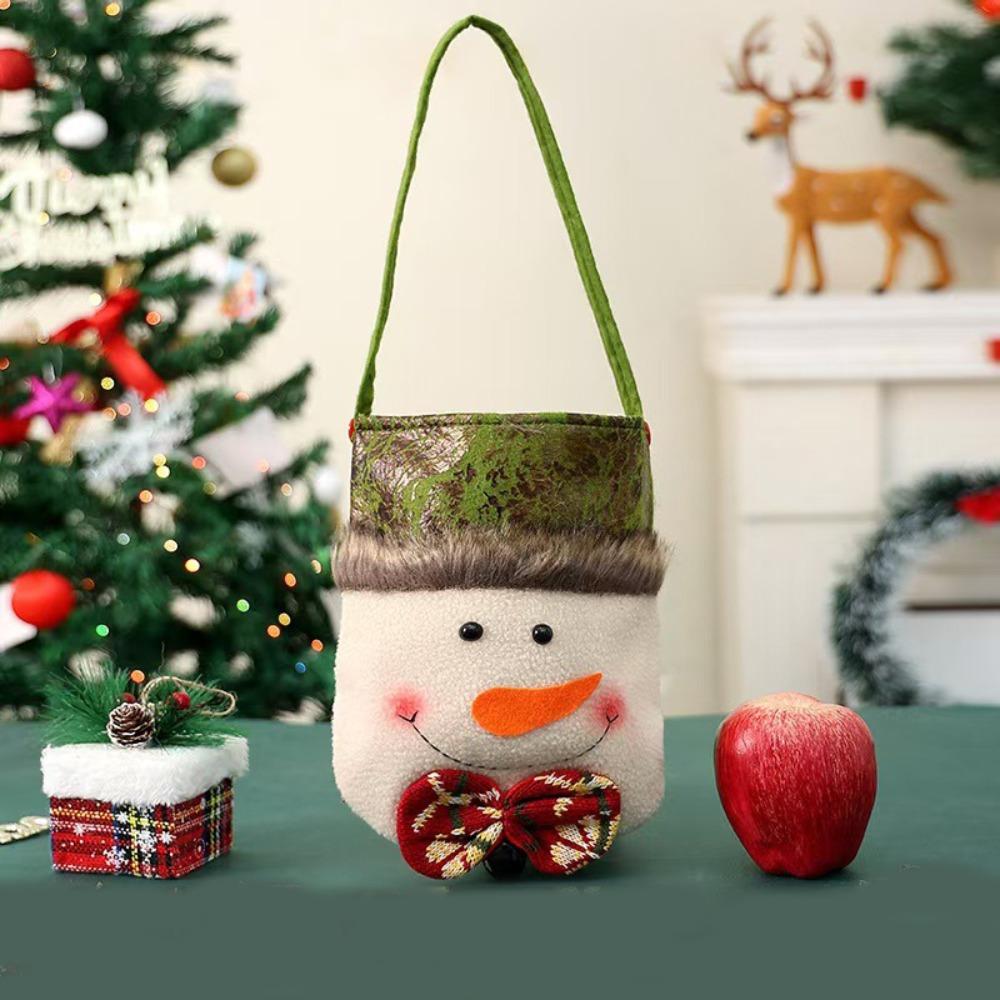 

Storage Bag Santa Claus Gift Bags Cloth Christmas Gift Drawstring Bags Outdoor Christmas Style 2