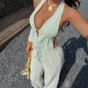 2026 Summer New Vacation Striped Vest Casual Long Pants Women's Casual Suit