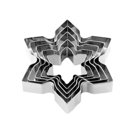 5Pcs Christmas Cookie Cutters Set Santa Tree Snowflake Gingerbread Men Snowman Shape Cookie Molds Reusable Baking Tool for Home Kitchen Bakery