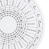 30cm Anti Reflection Guitar Chord Wheel for Beginners Featuring Scale Relationships and Staff Position PC Texture