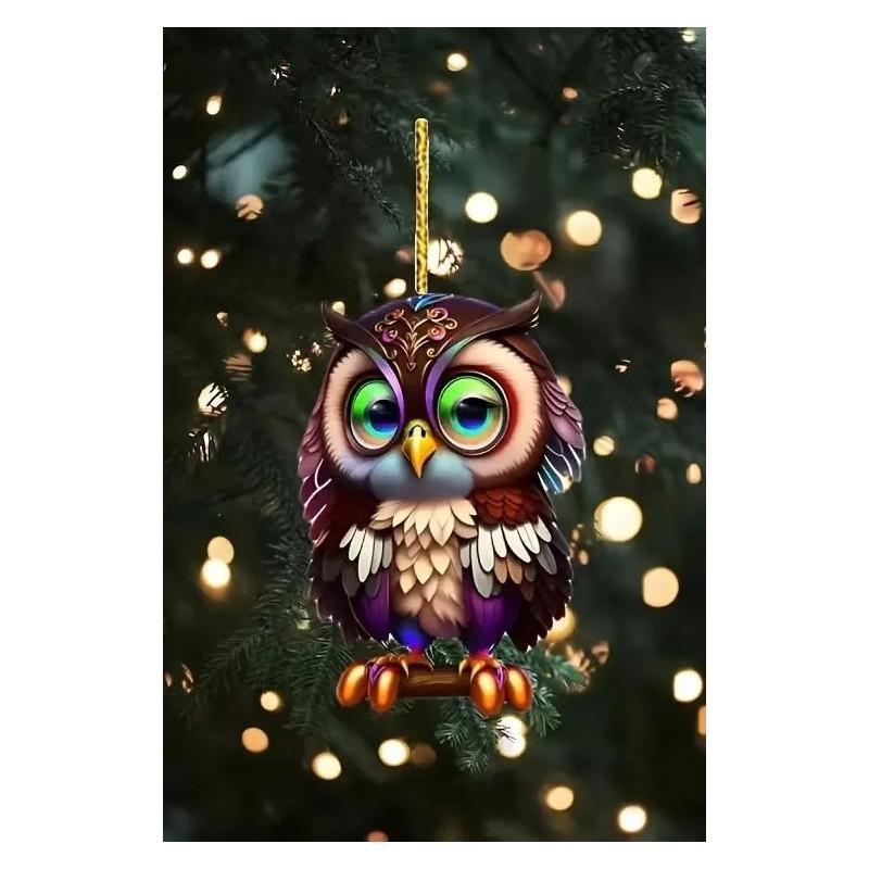 Cute Cartoon Acrylic Decorations For Car Rearview Mirror Stylish Holiday Charm