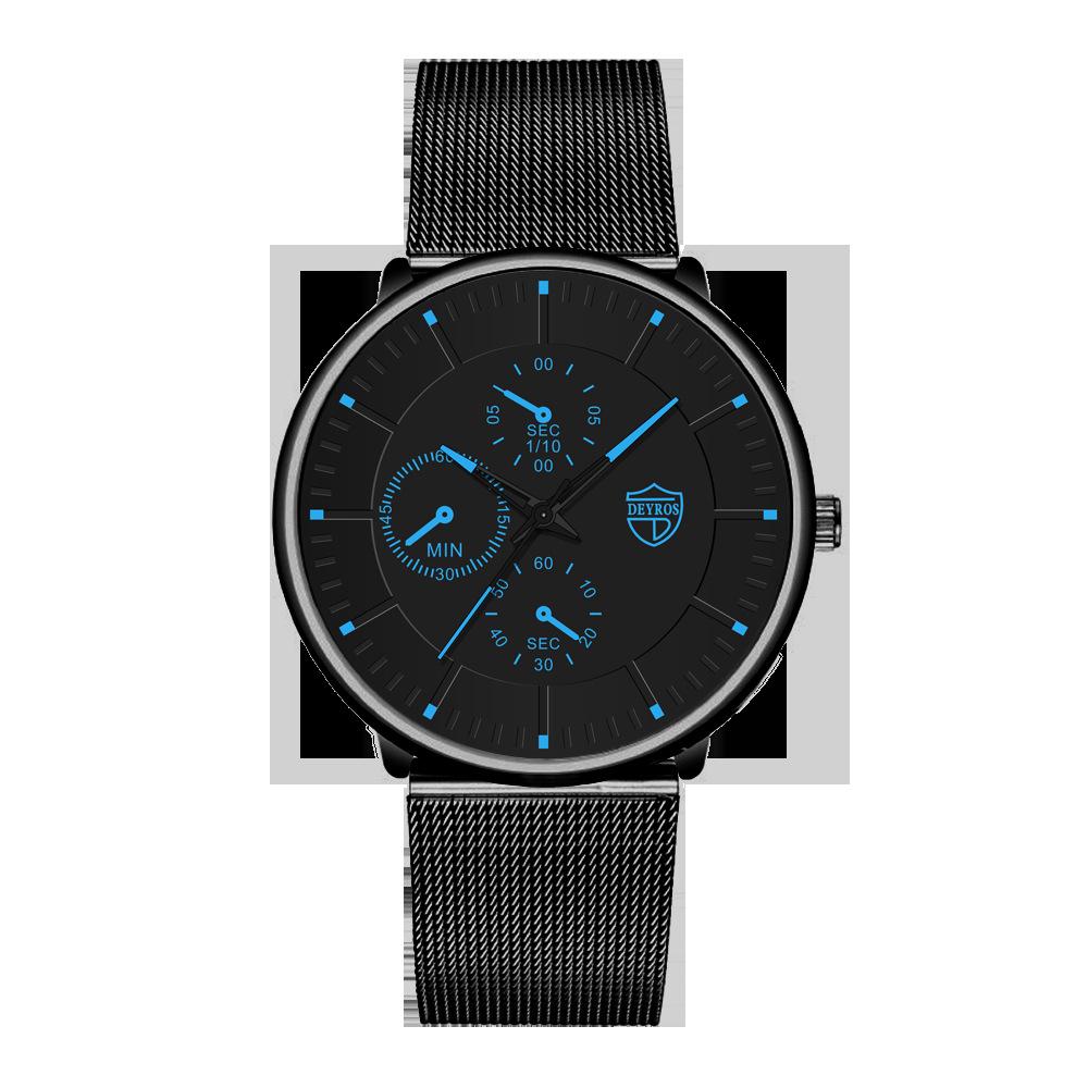 Fashion Calendar Watch Men S Business Stainless Steel Quartz Watch Casual Sports Luminous Watch Men S Watch