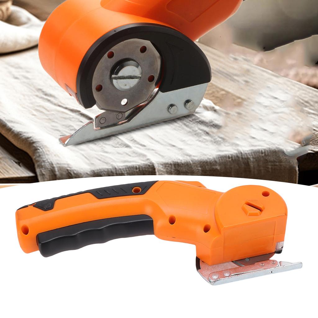 Electric Scissors with LED Light Li Battery Powered Cordless Cutter for Cardboard Leather Fabric Carpet