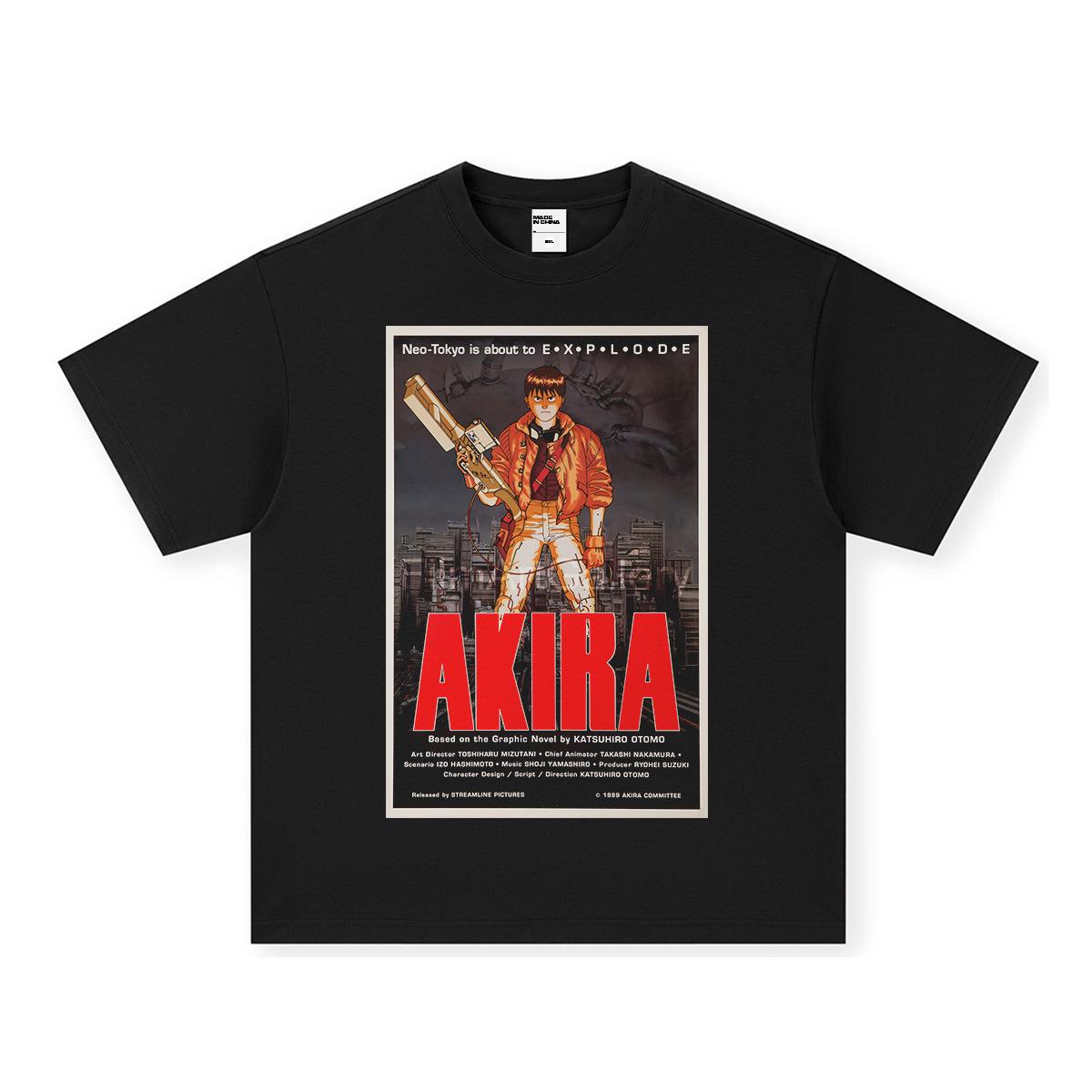 

Akira American Retro Anime Vintage Washed T-shirt - Men s Short Sleeve S
