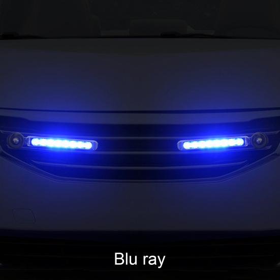 2ks Denní svícení Poháněno větrem Super jasné Přenosné Není potřeba externí napájecí zdroj LED DRL lampa do auta