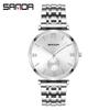 Sanda Summer Steel Band Couple Watches - Trendy Waterproof Wristwatches for Men and Women