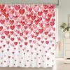 3d Printing Flowers Shower Curtains Bathroom Curtain Waterproof With Hooks Polyester Cloth 180x240cm Bath Home Decor Screen