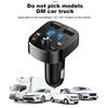Transmissor FM Modulador Aux Bluetooth 5.0 Handsfree Car Audio MP3 Player com carga rápida 3.1A