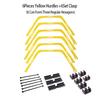 6Pcs Agility Hurdles Set Football Training Rings Soccer Footwork Ring Folded Hexagon Ladder Multi Supplies Hex Hurdle Equipment