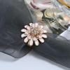 European & American Fashion OL Diamond Inlaid Flower Ring - Nightclub Internet Celebrity Jewelry X042