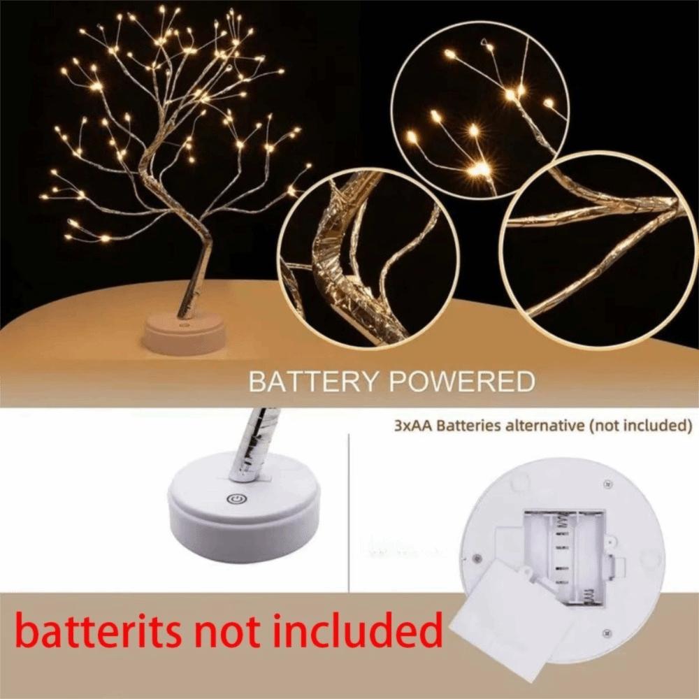 36/108 LED Artificial Tree Light Warm Light Tabletop Light New Shimmer Night Light Valentine's Day
