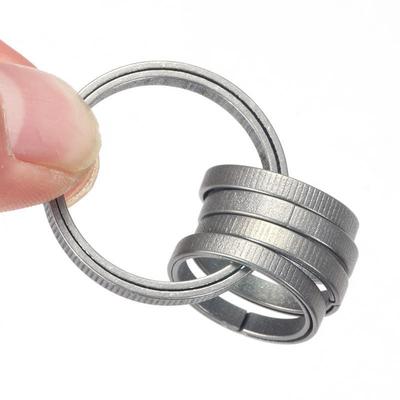 Fivela de liga de titânio de alta qualidade, metal elástico durável, chaveiro multiuso, acessórios para chaveiros adultos