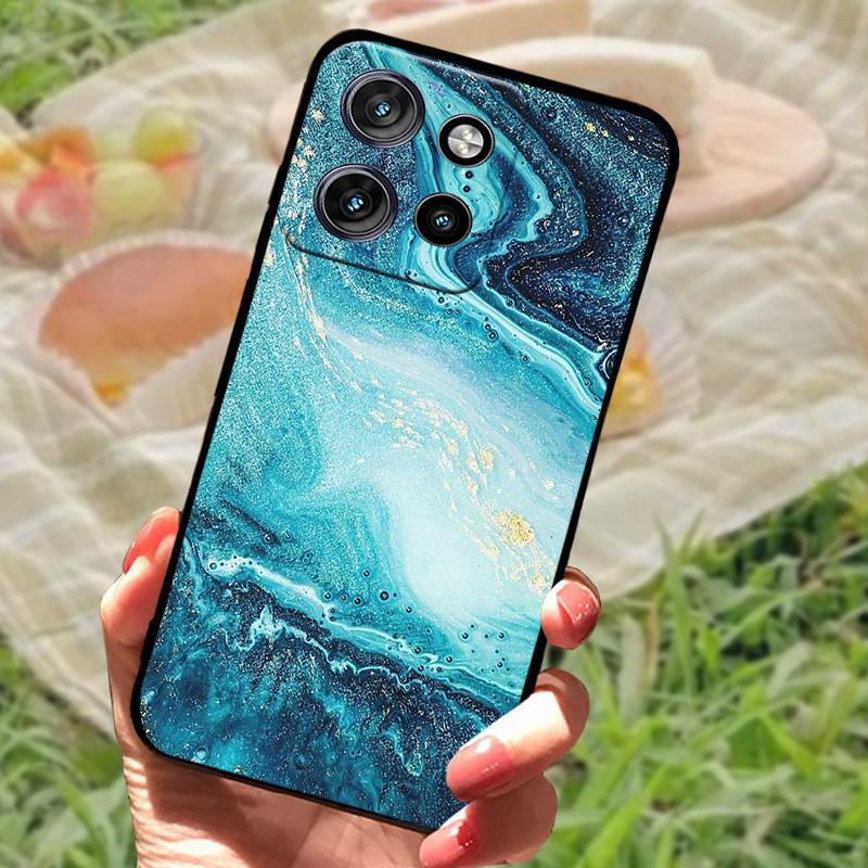 For Motorola Edge 50 Neo Case Edge50 For Moto Edge 50 Neo Phone Case Cover 50 Neo 6.4" Coque Black Silicone Soft Back Cover Case