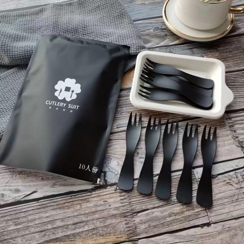 Handun Disposable Cake Plate and Fork Set