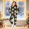 Kids Christmas Print Hoodie Set - Children's Hooded Pullover Top for Boys and Girls