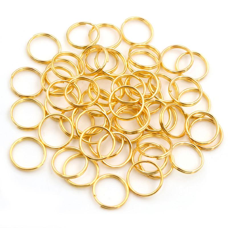 200pcs/lot 4 6 7 8 10 mm Open Jump Rings Double Loops Gold/Silver Plated Split Rings Connectors For Jewelry Making Supplies DiY