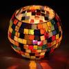 100g Round Shape Clear Glass Mosaic Tiles for Making Kids Crafts 15mm