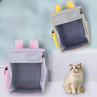 Oxford Atmungsaktive Katzentasche Haustiertasche Outdoor Tragbare Tasche Haustierrucksack Modisch und Atmungsaktiv Große Kapazität Haustierrucksack