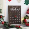 Kids Participatory Christmas Clock Calendar Sustainable Wood Wall Suspended Easy Arrange Plan
