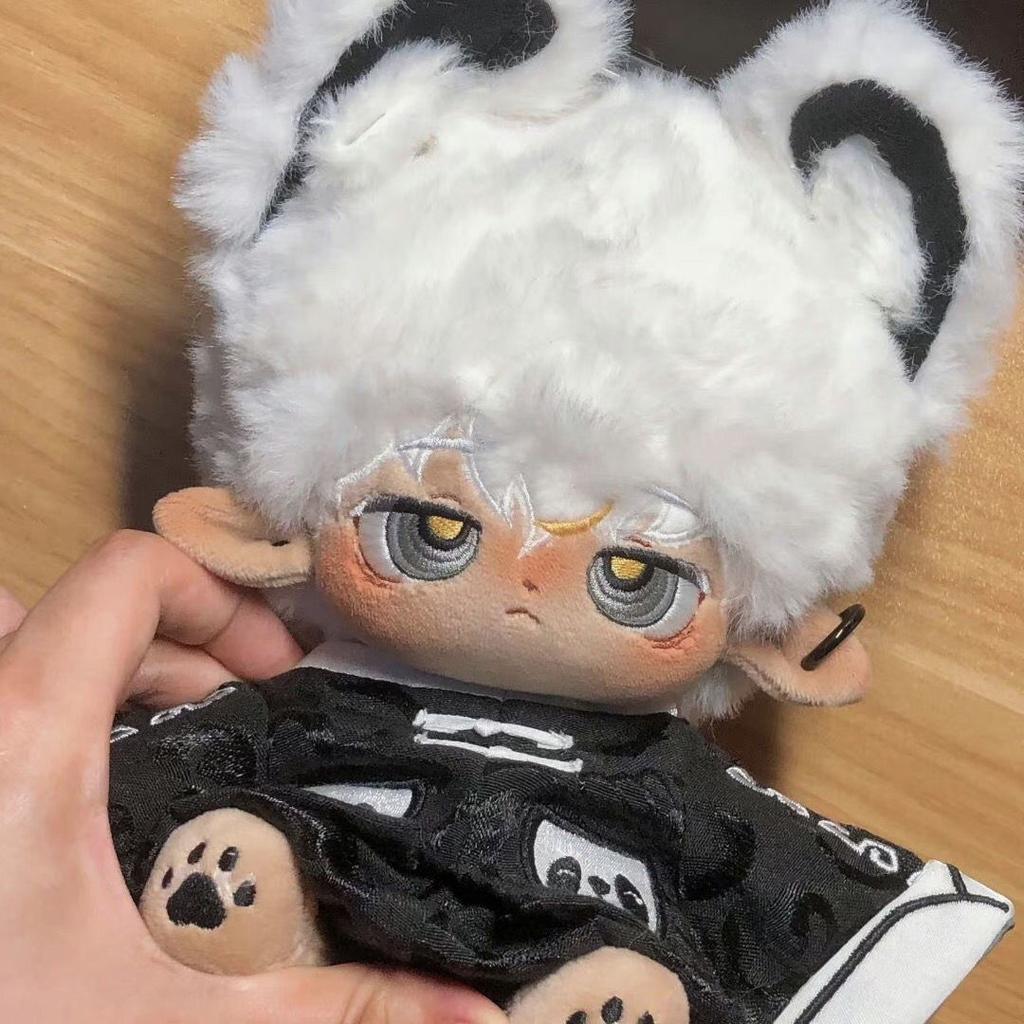 20cm Astro Black Skin Doll Plush Cute Dress Up Cospslay Cartoon Doll Kawaii Stuffed Doll Figure Pillow Toys Collection Birthday