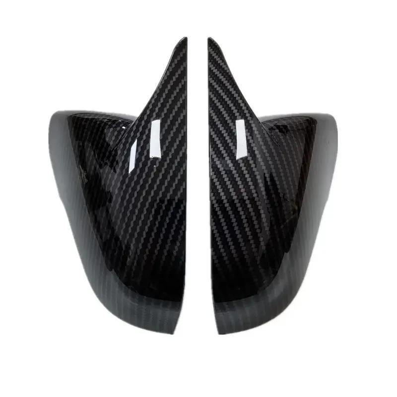 For Hyundai Sonata 2015 2016 2017 2018  ABS Car Rearview Side Mirror Cover Wing Cap Exterior Door Trim Adhesive Sticker