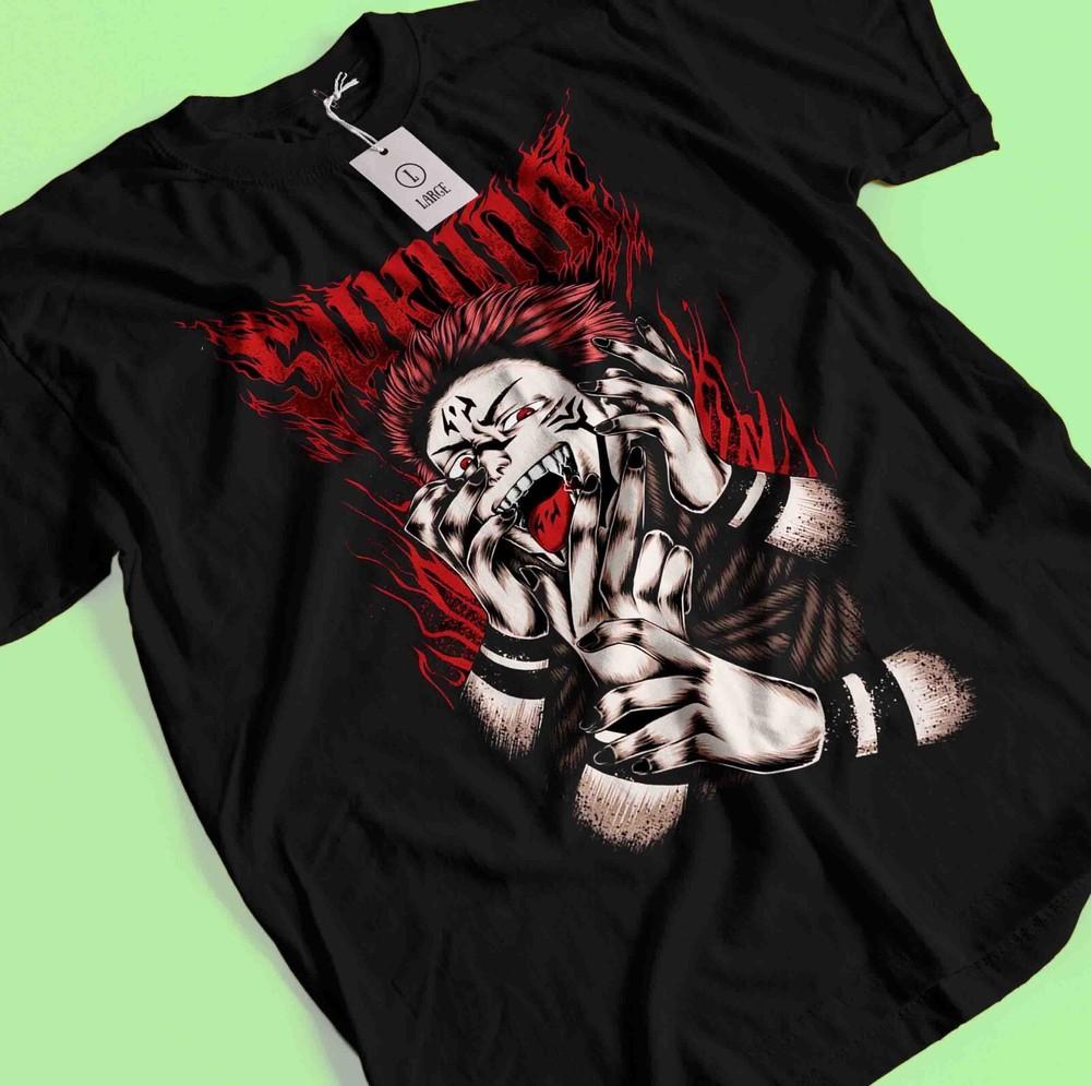 

Футболка Сукуна Футболка Годжо Сатору Футболка Магическая битва Футболка Тодзи Футболка Итадори Махорага M