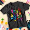 Boys and Girls Colorful Bubbly Number Day Maths Day Ideas T-Shirt for Kids #ND