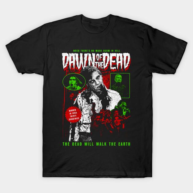 

Мужская черная футболка с принтом Dawn Of The Dead, печать на трансферной бумаге без вырезания, хлопковая футболка S чёрный