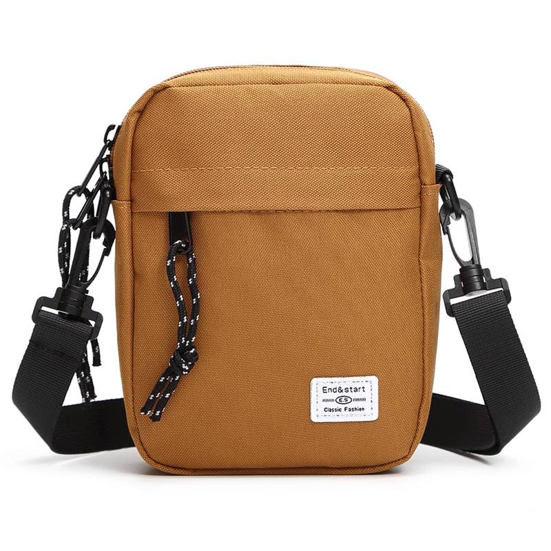 Men's satchel extra small shoulder mini small hanging bag small satchel trendy brand diagonal span small backpack lightweight boys messenger bag