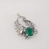 Green Onyx Gemstone 925 Sterling Silver Jewelry Pretty Pendant 1.8" Anniversary Gift For Wife CP-42-22