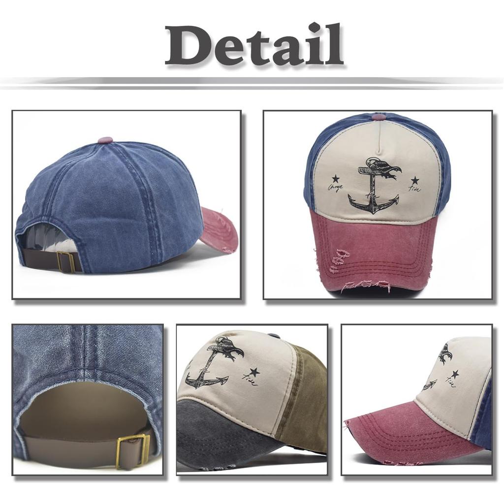 Baseball CZA443 [White Fang] Hat, Cap, Cap, Embroidered, Breathable, Sports, Adjustable, Outdoor, Stylish, Men's, Women's, (Navy)